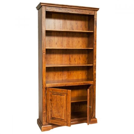 bisc L4036 diofa termeszetes fa antikolt polcos szekreny konyvespolc konyszekreny butor veranda iroda dolgozoparaszthaz asztal country butor rusztikus mediterran provence provansz nyaralo balaton tomorfa.jpg